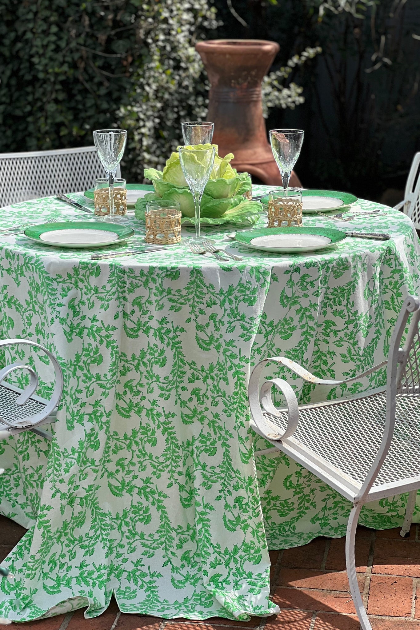 Voyage Resort Wear - Luxury Children's Clothing Garden Vine Tablecloth 1