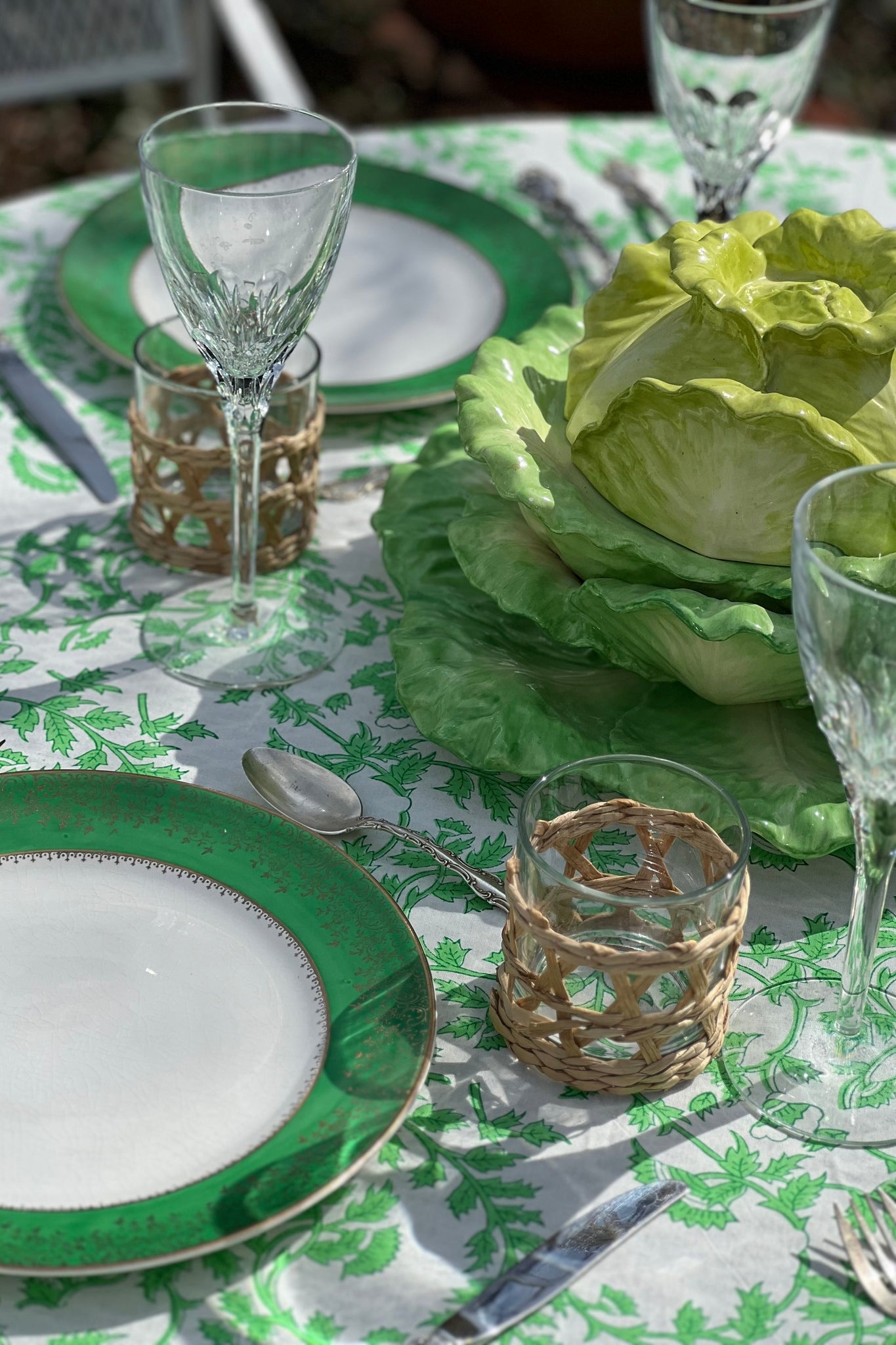 Voyage Resort Wear - Luxury Children's Clothing Garden Vine Tablecloth 2